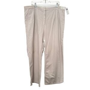 NWT Abercrombie & Fitch Beige Ultra High Wide Pants Minimalistic 18 Short